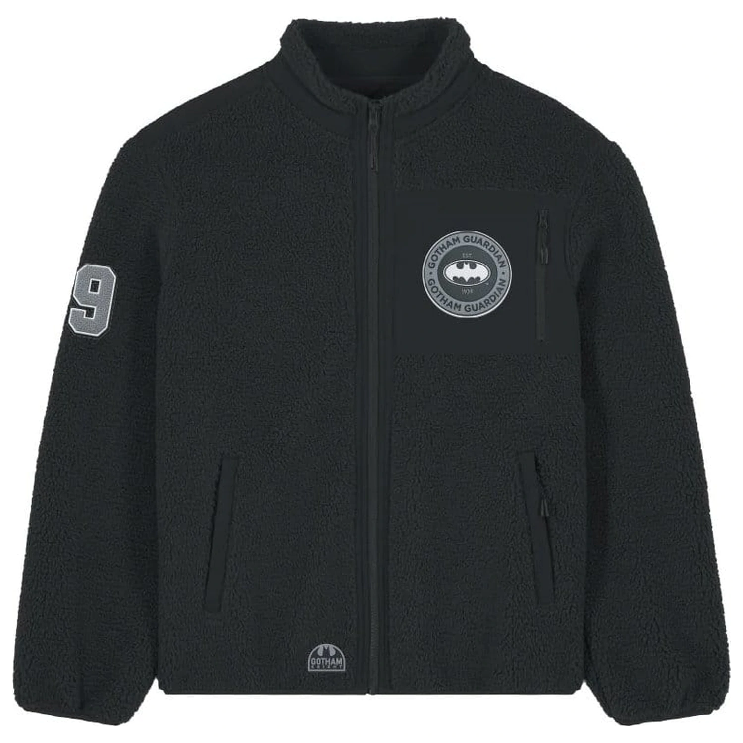 DC Comics Batman Logo Sherpa kabát dzseki termékfotó