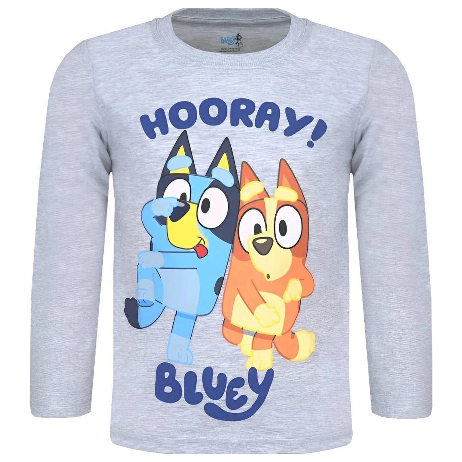 Bluey Hooray! Grey gyerek hosszú póló, felső  termékfotó