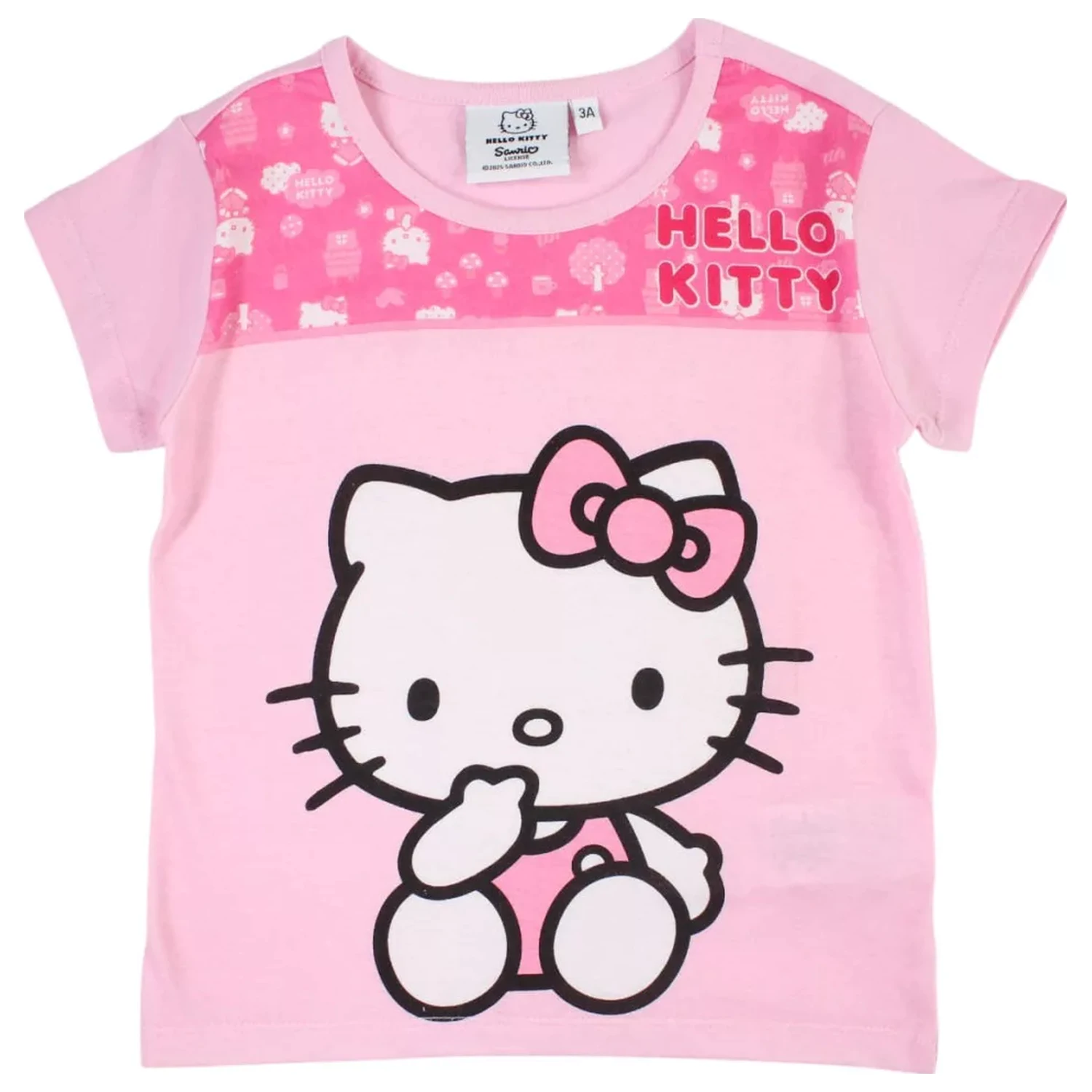 Hello Kitty Cutie Light Pink gyerek rövid pizsama  termékfotó