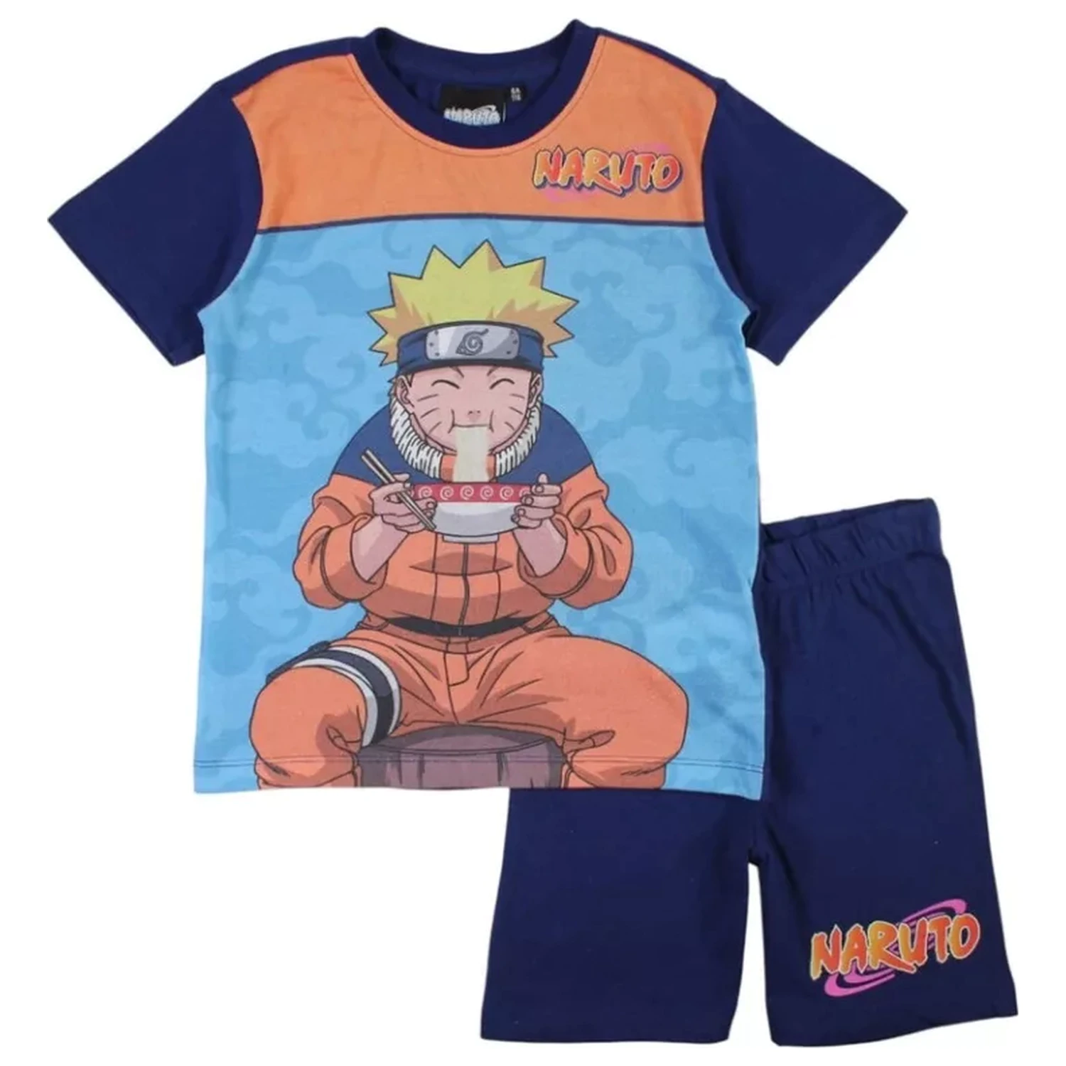 Naruto Ramen kék gyerek rövid pizsama termékfotó
