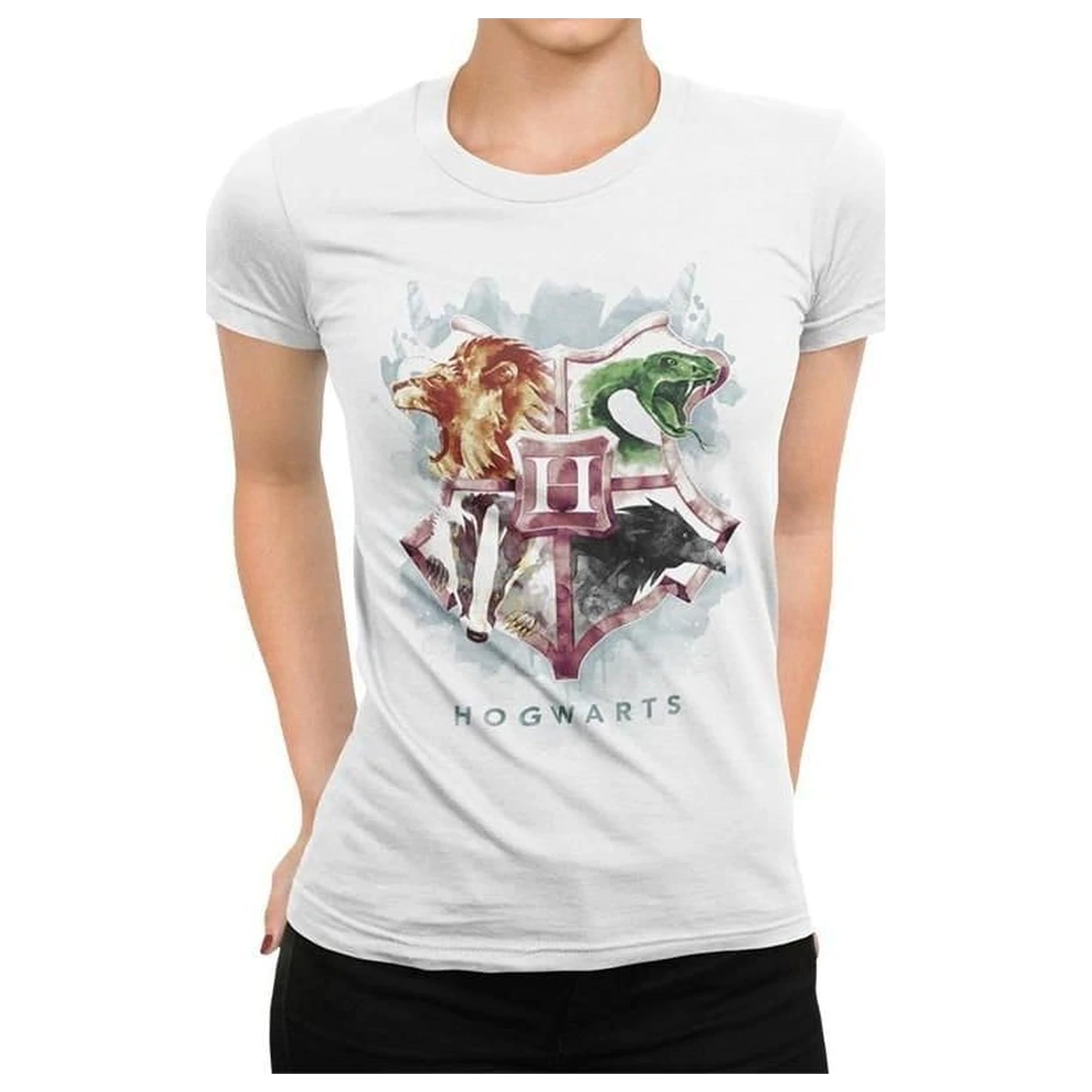 Harry Potter Watercolour Crest póló  termékfotó