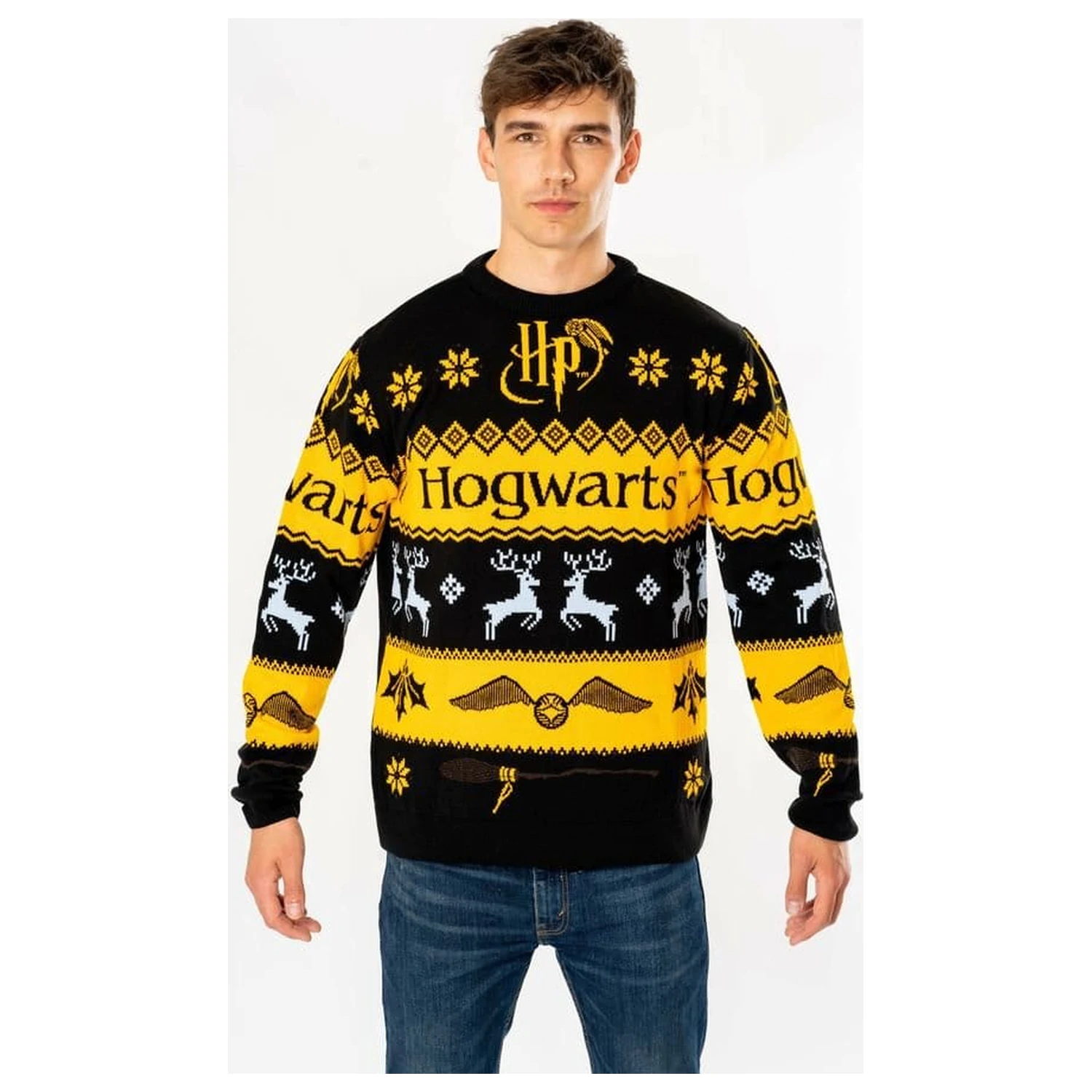 Harry Potter Deluxe Hogwarts Kötött Karácsonyi Pulóver  termékfotó