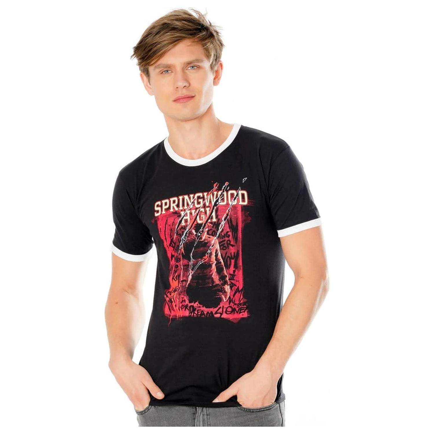 A Nightmare on Elm Street Springwood High póló  termékfotó