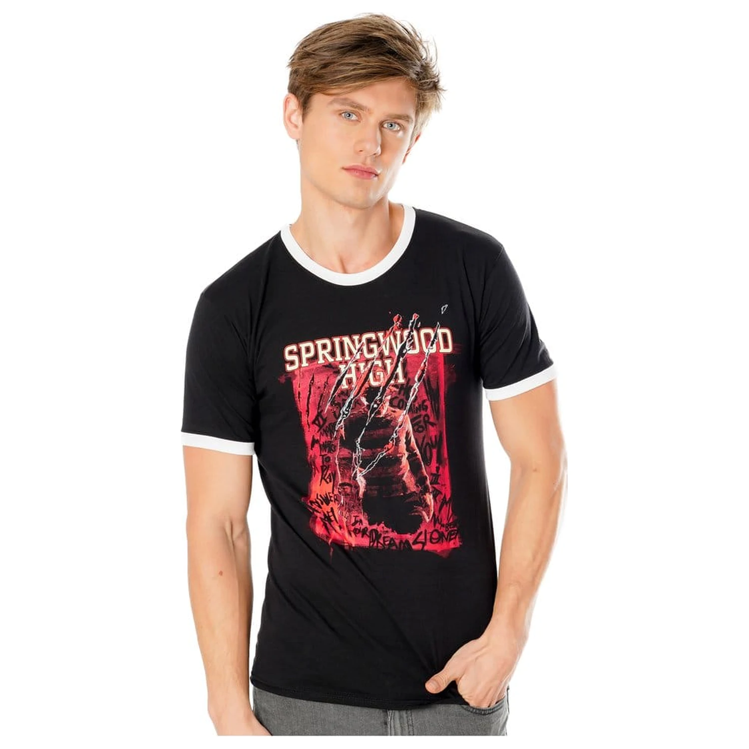 A Nightmare on Elm Street Springwood High póló  termékfotó