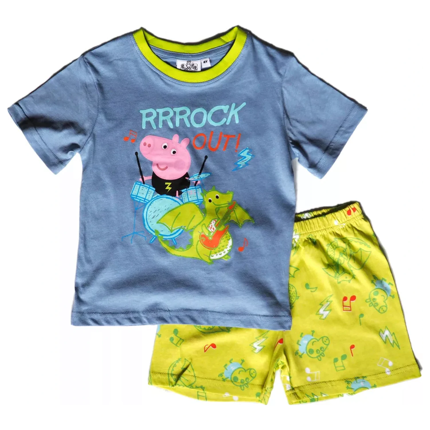 Peppa malac Rock Out Blue gyerek rövid pizsama  termékfotó