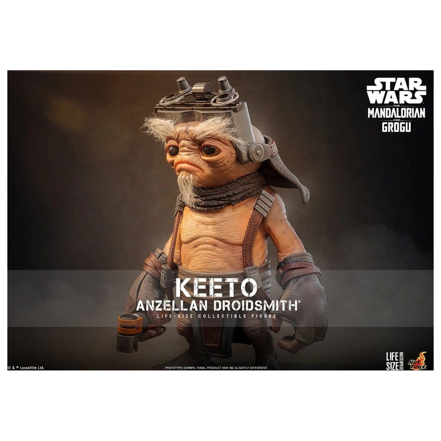 Star Wars: The Mandalorian & Grogu Life-Size Masterpiece Keeto (Anzellan Droidsmith) életnagyságú figura 26 cm termékfotó