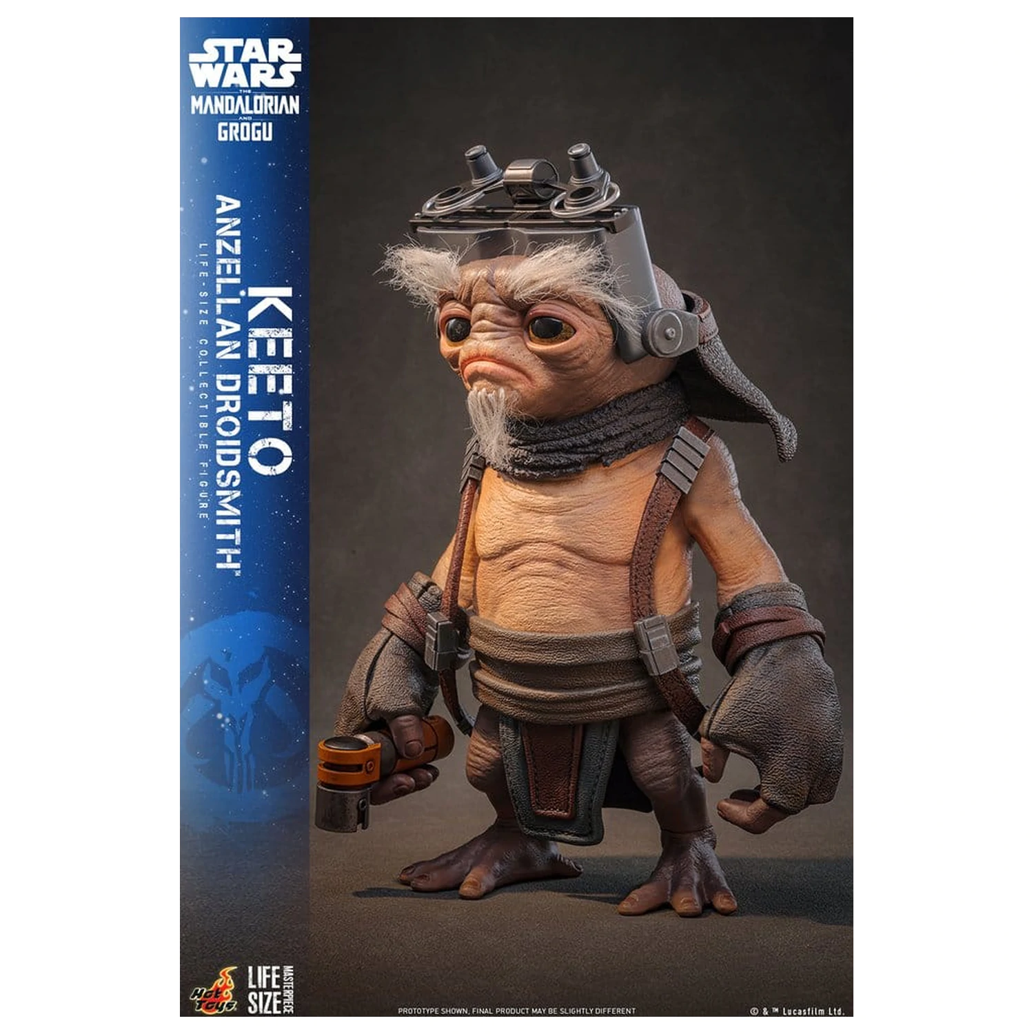 Star Wars: The Mandalorian & Grogu Life-Size Masterpiece Keeto (Anzellan Droidsmith) életnagyságú figura 26 cm termékfotó