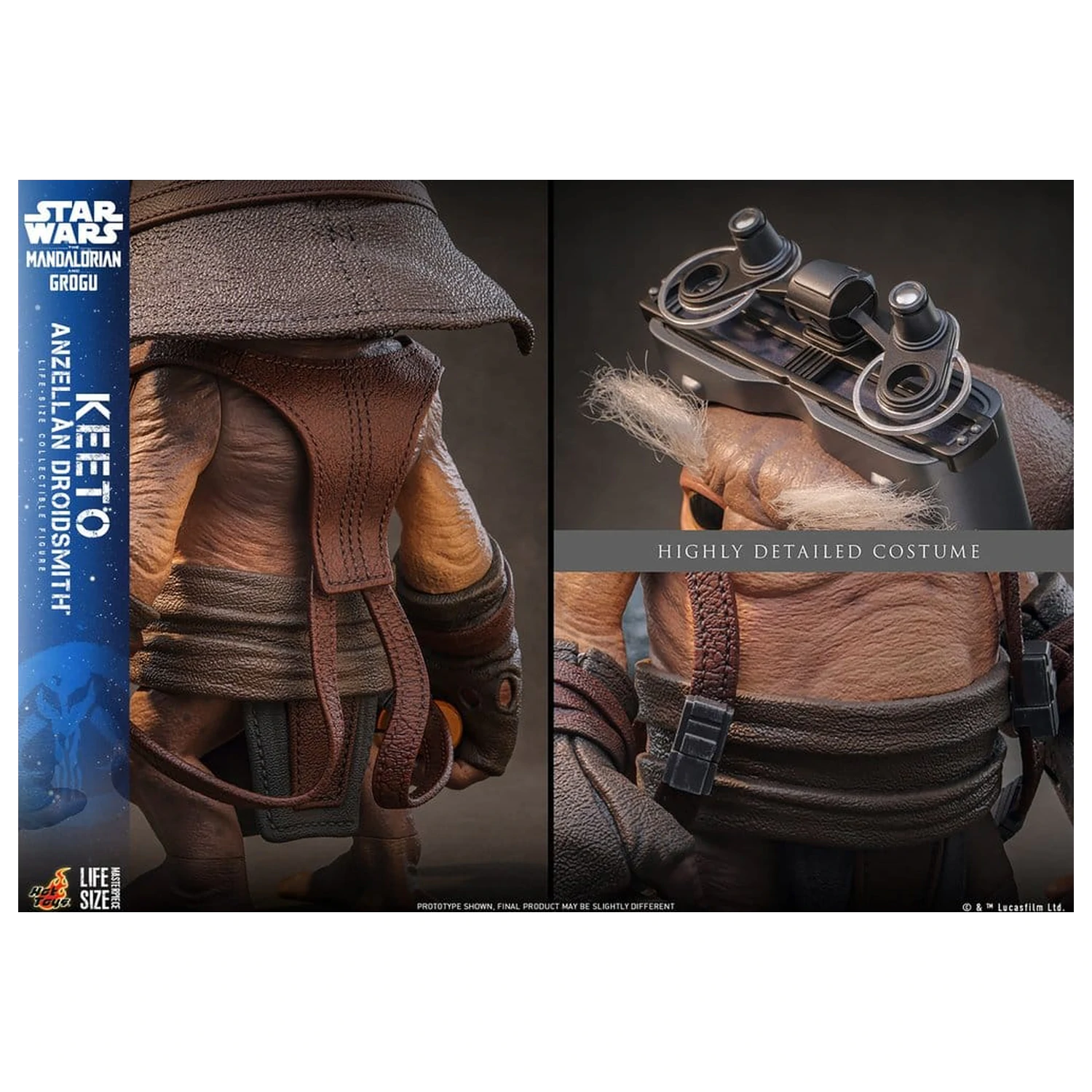 Star Wars: The Mandalorian & Grogu Life-Size Masterpiece Keeto (Anzellan Droidsmith) életnagyságú figura 26 cm termékfotó