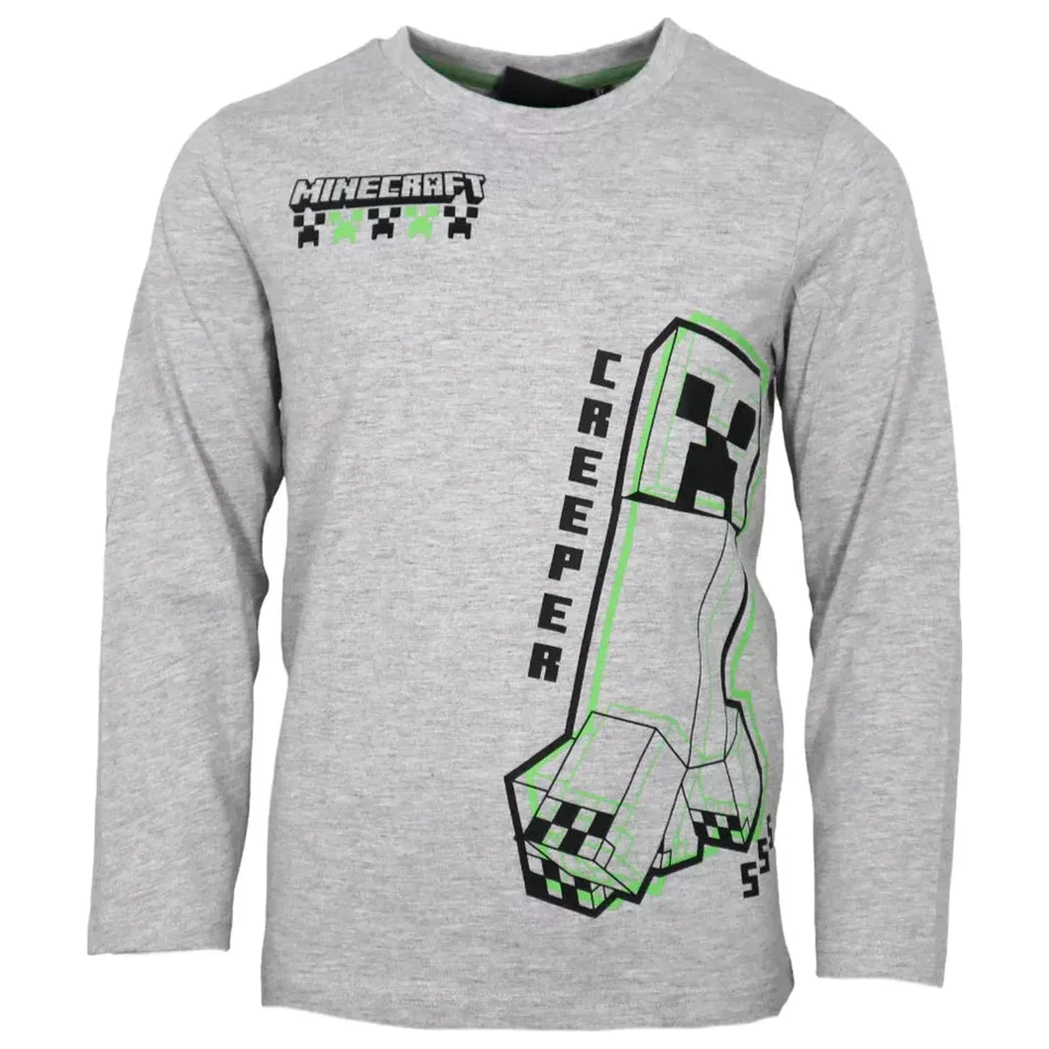 Minecraft Create Grey gyerek hosszú ujjú póló, felső termékfotó