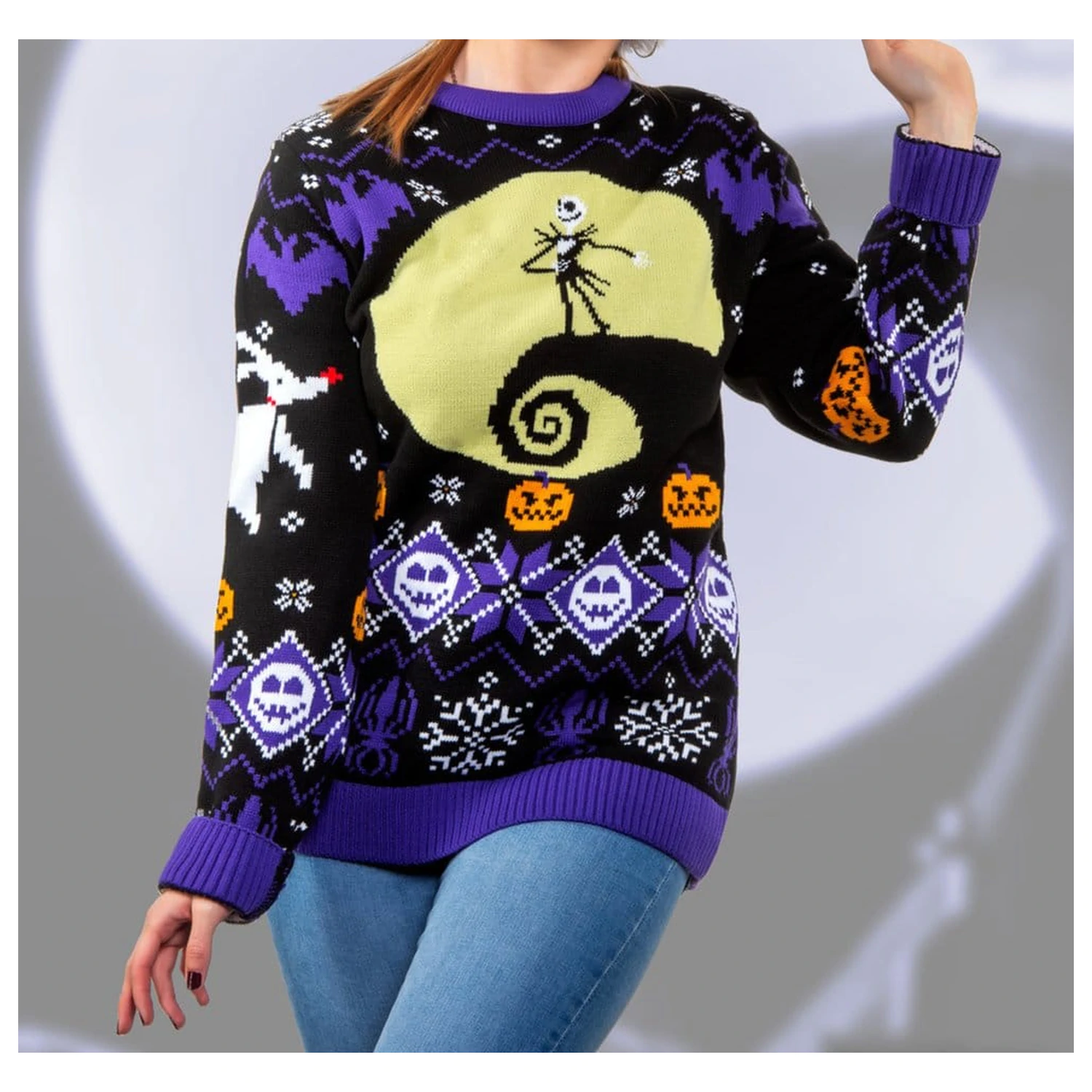Nightmare Before Christmas karácsonyi pulóver 8-bit termékfotó