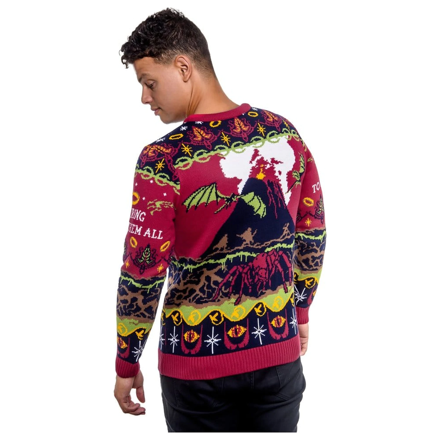 Lord Of The Rings karácsonyi pulóver One Sweater To Rule Them All termékfotó