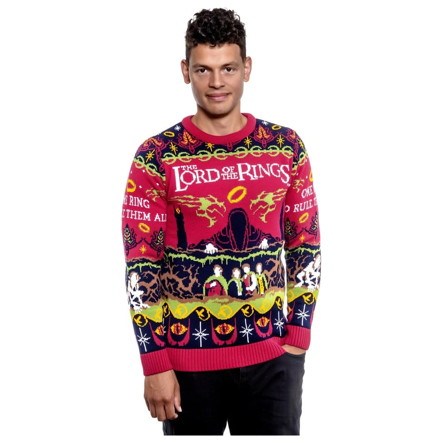 Lord Of The Rings karácsonyi pulóver One Sweater To Rule Them All termékfotó