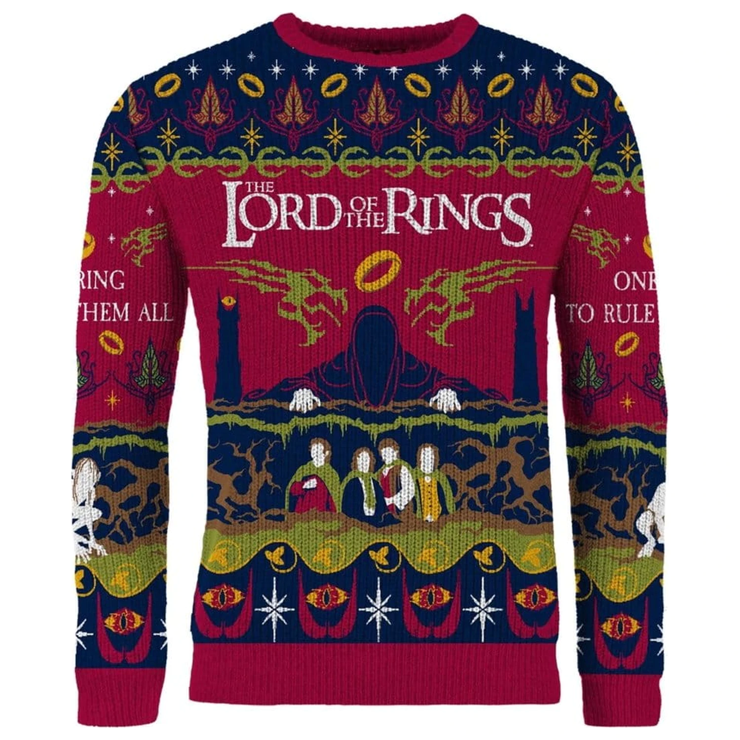 Lord Of The Rings karácsonyi pulóver One Sweater To Rule Them All termékfotó