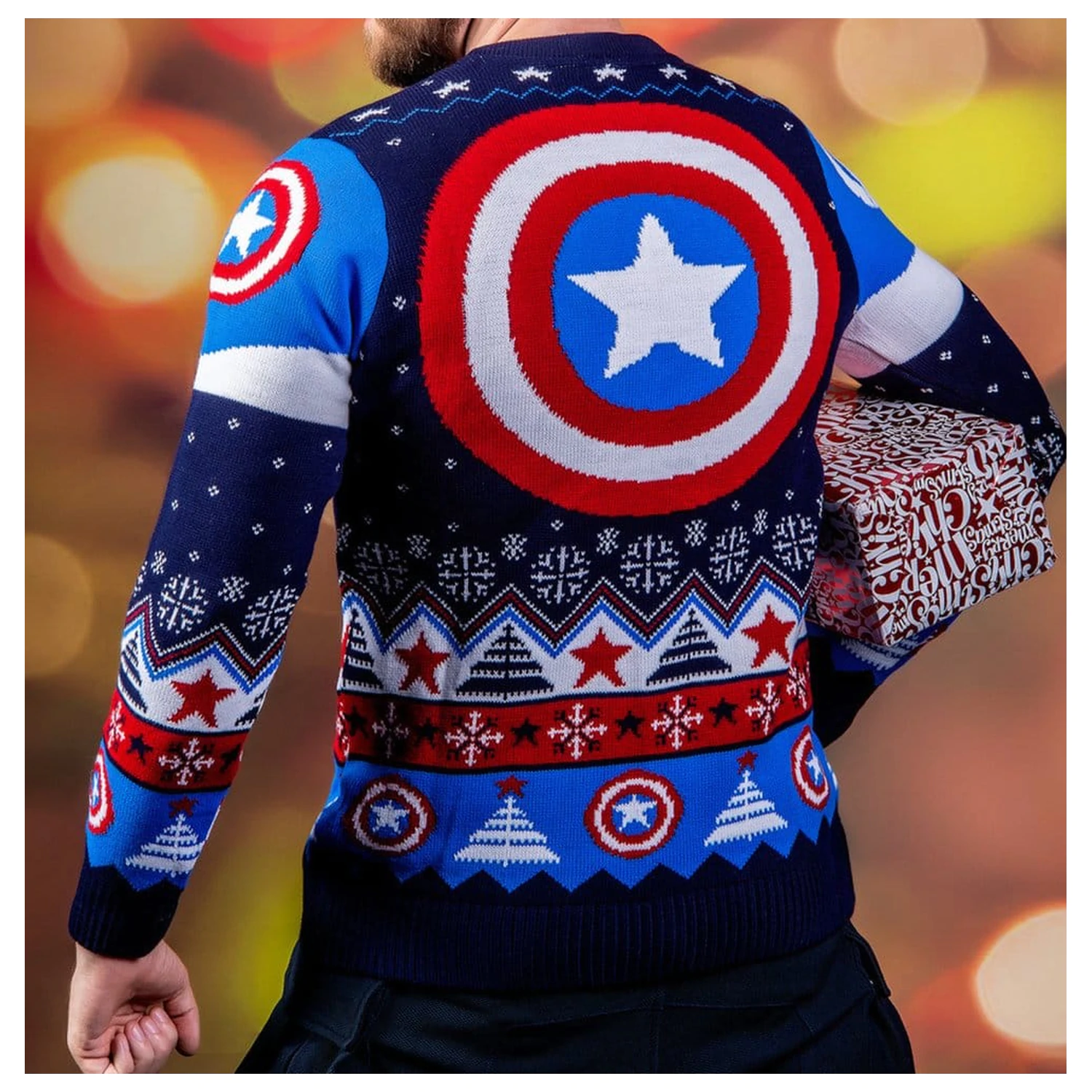 Captain America karácsonyi pulóver termékfotó