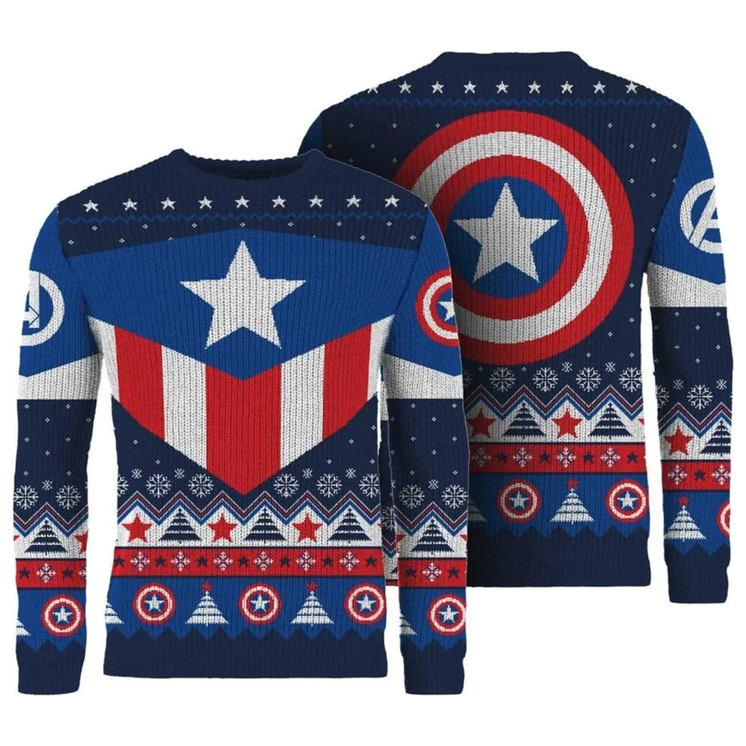 Captain America karácsonyi pulóver termékfotó