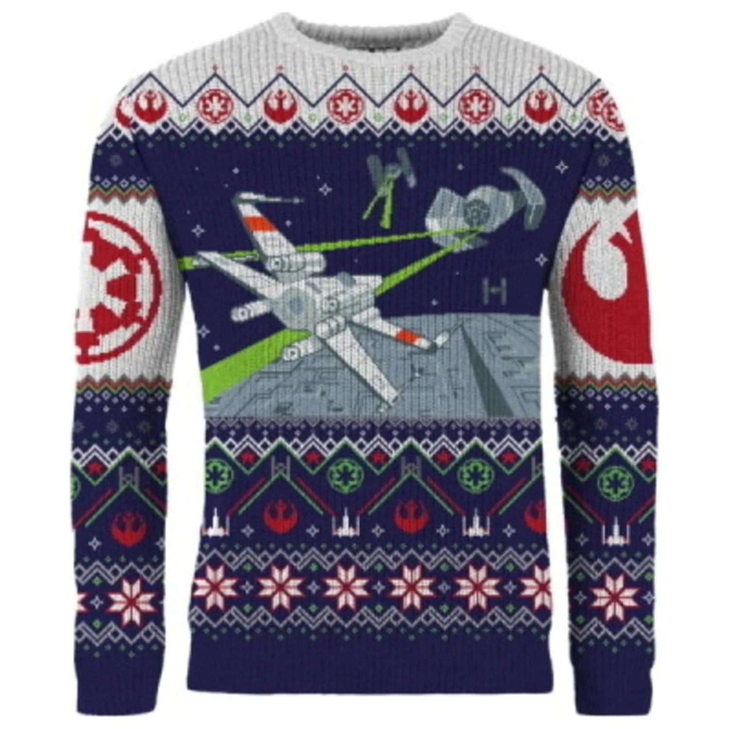 Star Wars karácsonyi pulóver X-Wing v TIE Fighter termékfotó