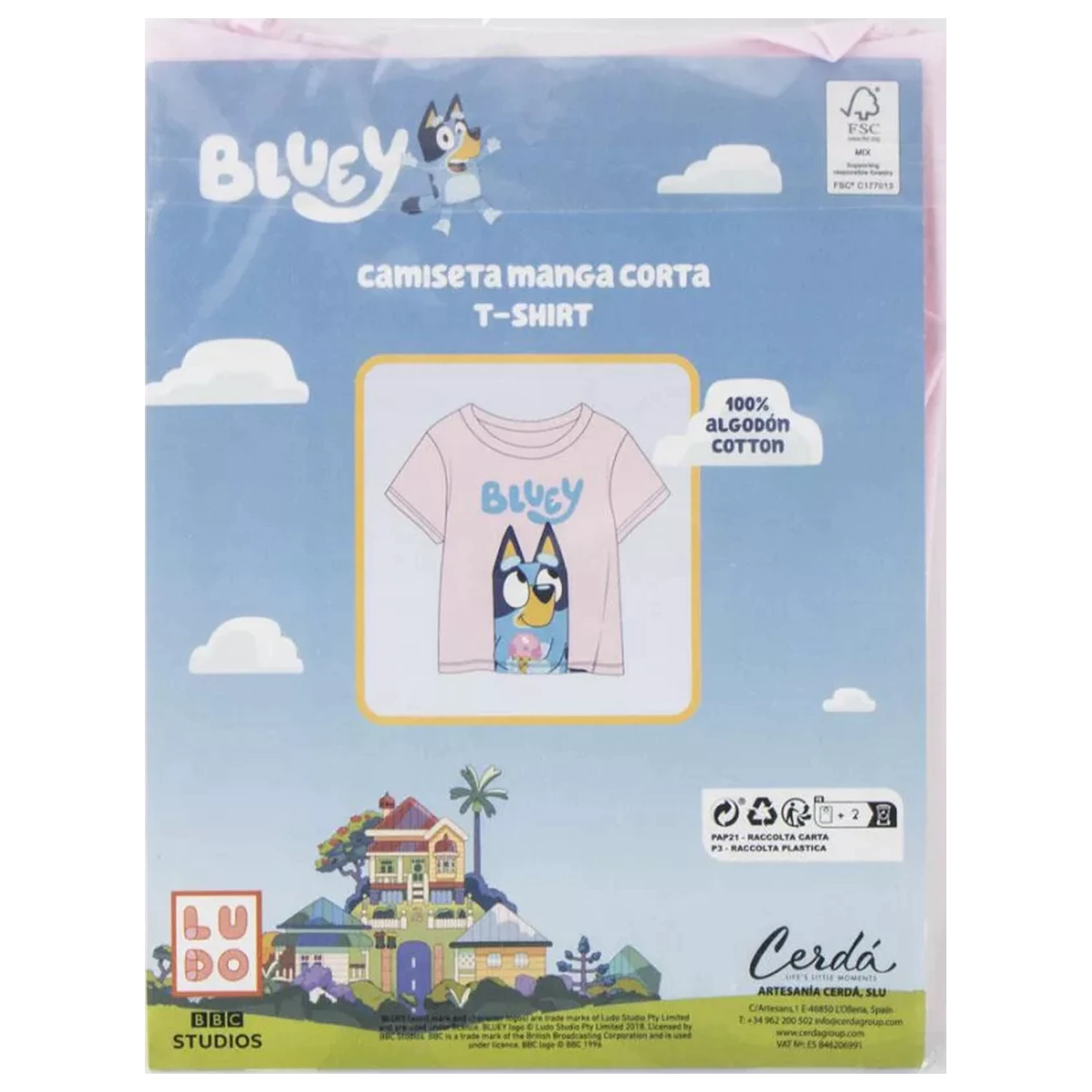 Bluey Ice Cream gyerek rövid póló, felső  termékfotó