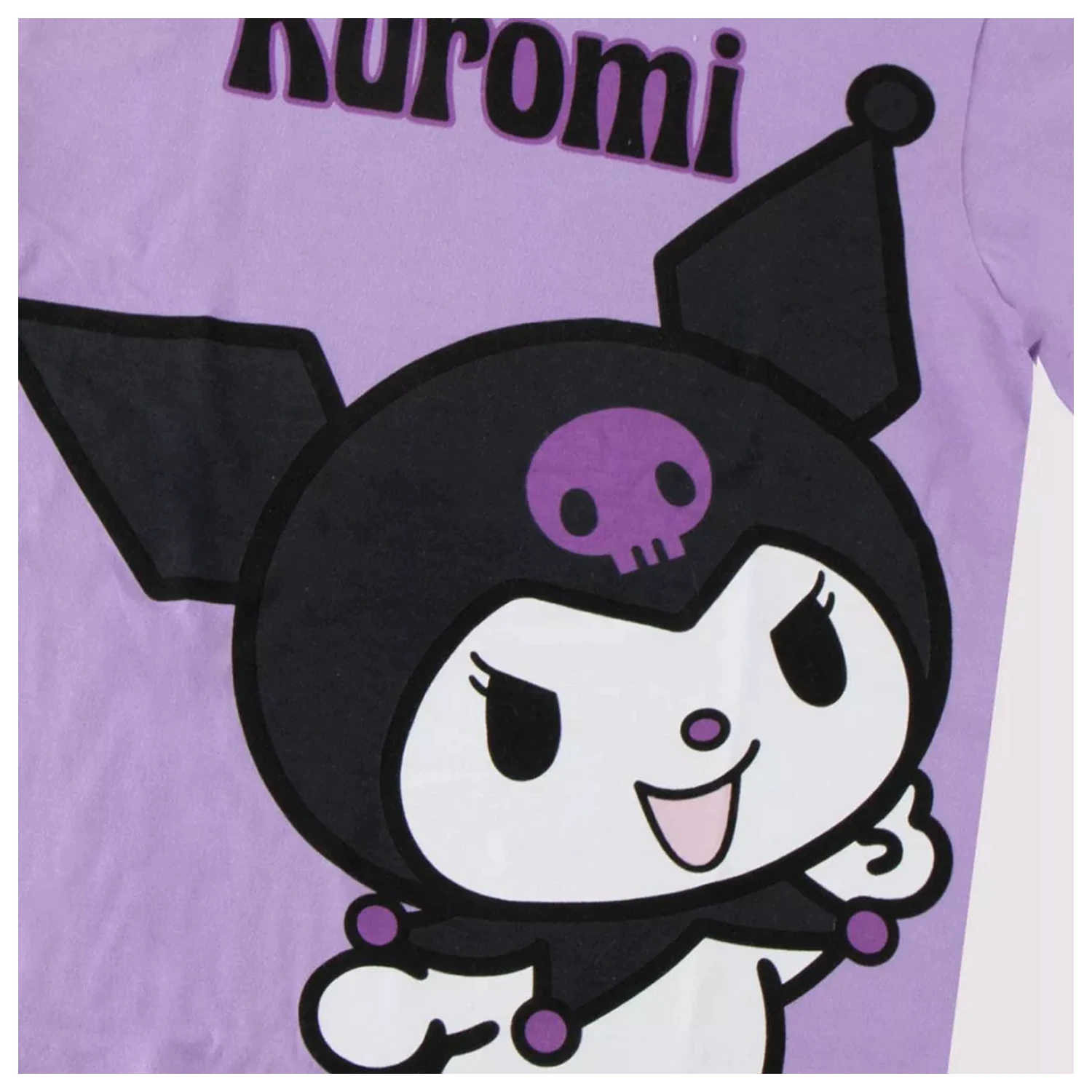 Hello Kitty Kuromi Purple gyerek rövid póló, felső  termékfotó