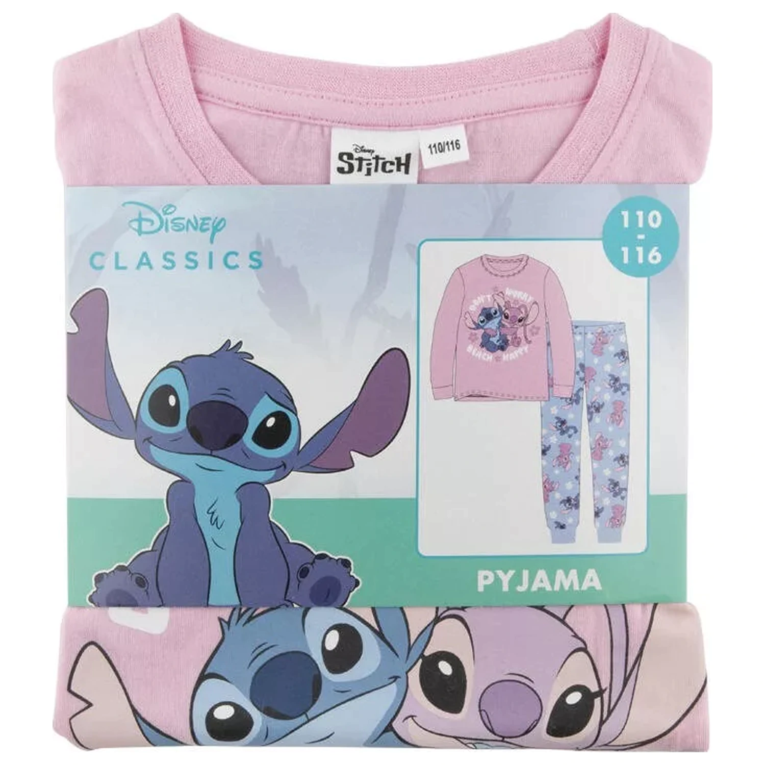 Stitch Happy gyerek hosszú pizsama termékfotó