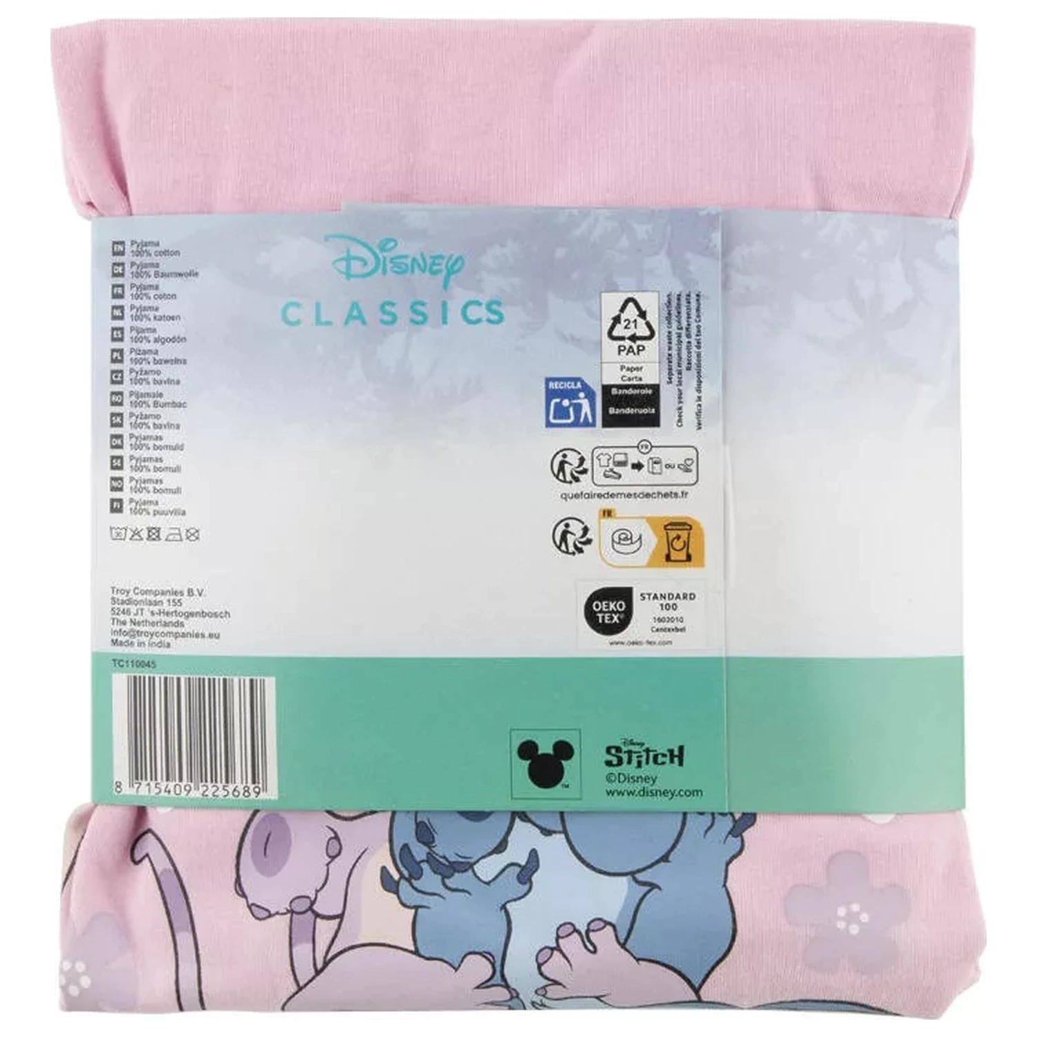 Stitch Happy gyerek hosszú pizsama termékfotó
