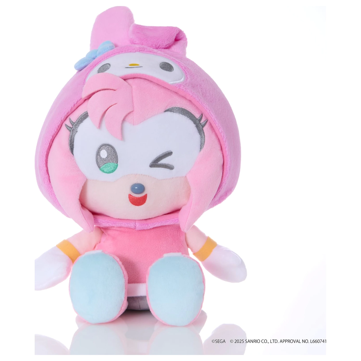 Sonic & Friends x Sanrio Amy x My Melody plüss 24cm termékfotó