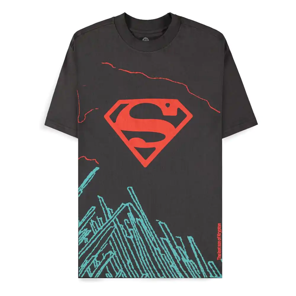 DC Comics Superman Dark Grey son of Krypton póló termékfotó