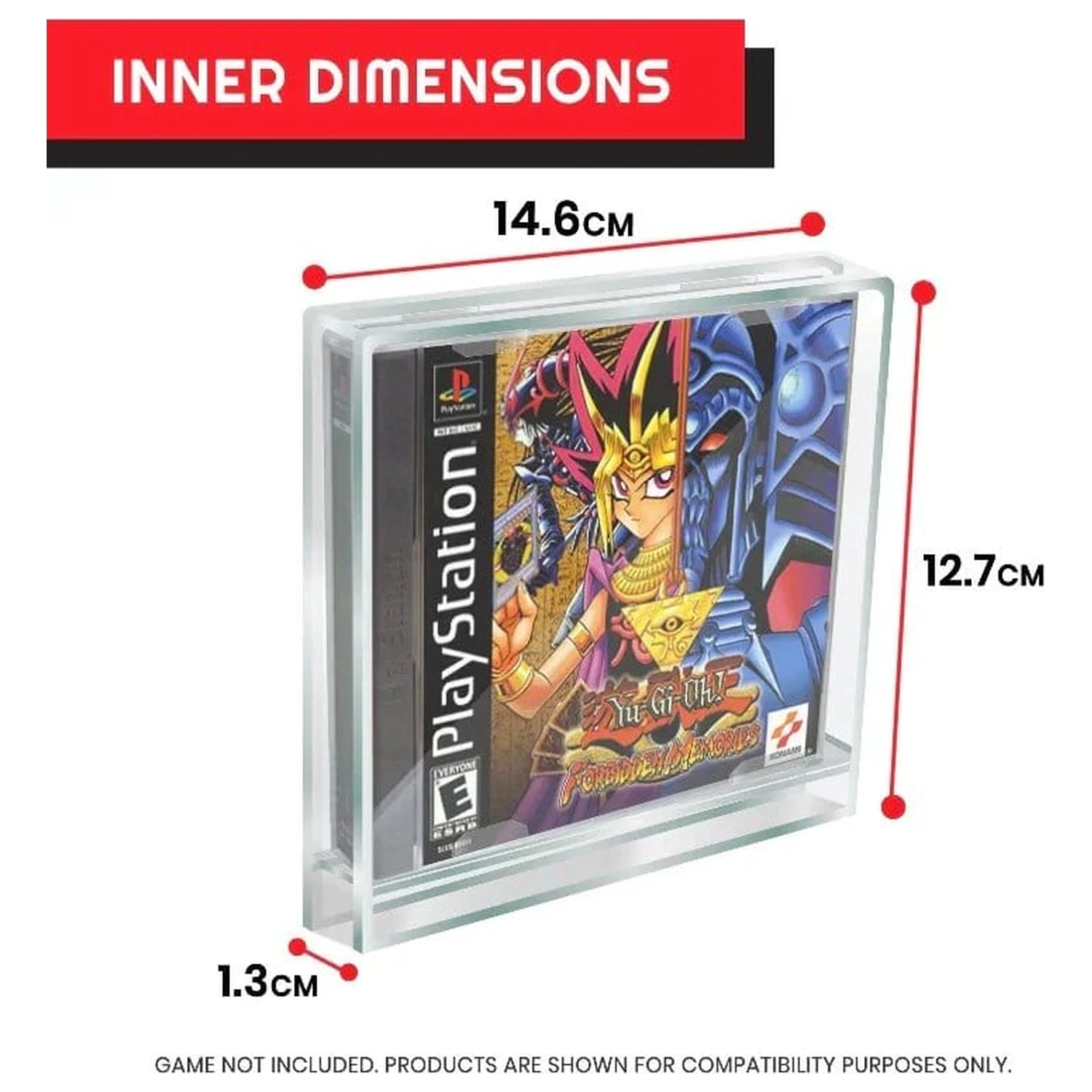 2 db-os akril tárolódoboz csomag PlayStation 1 játékokhoz termékfotó