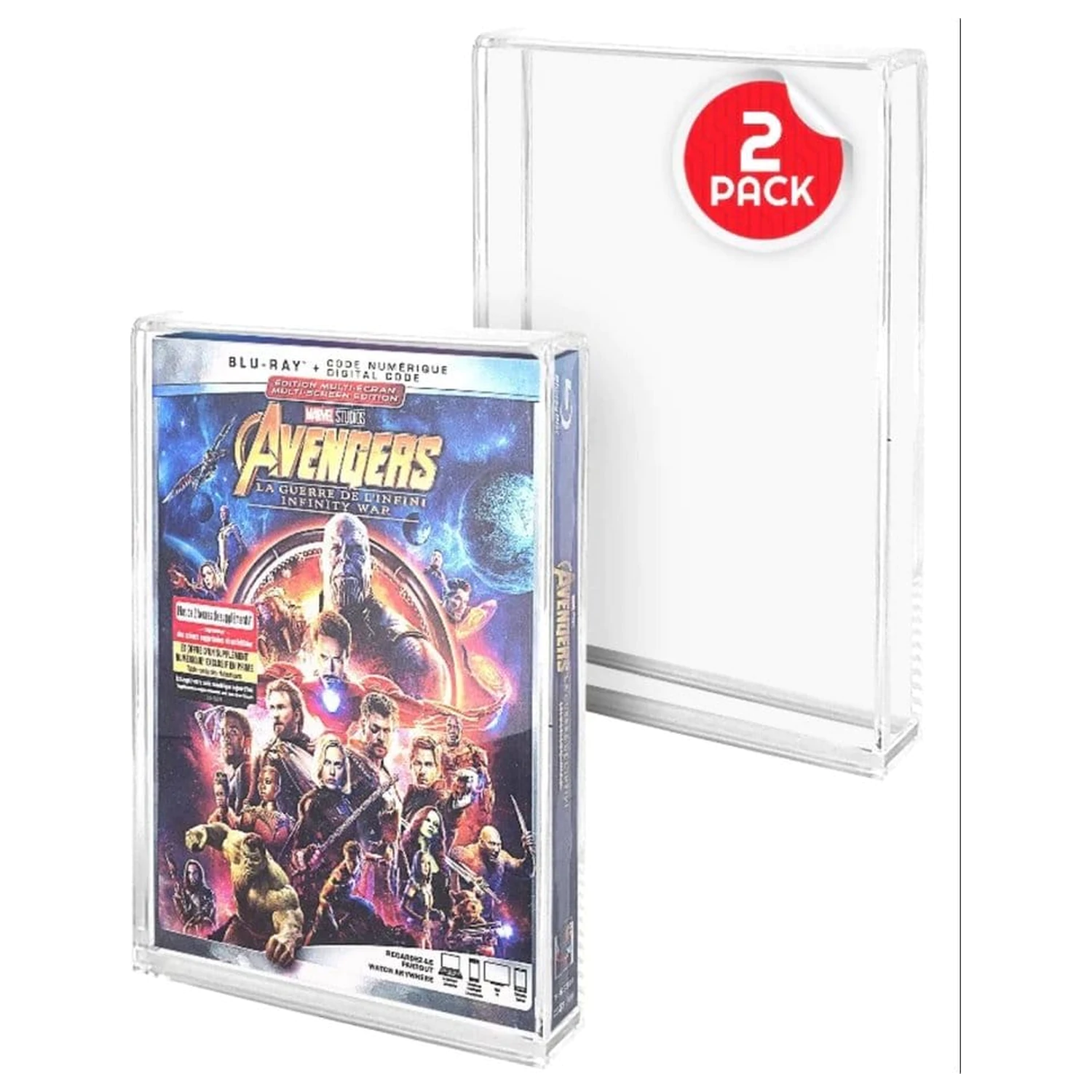 2 db-os akril tárolódoboz csomag PS3/PS4/Blu-Ray/XBOX One játékokhoz termékfotó