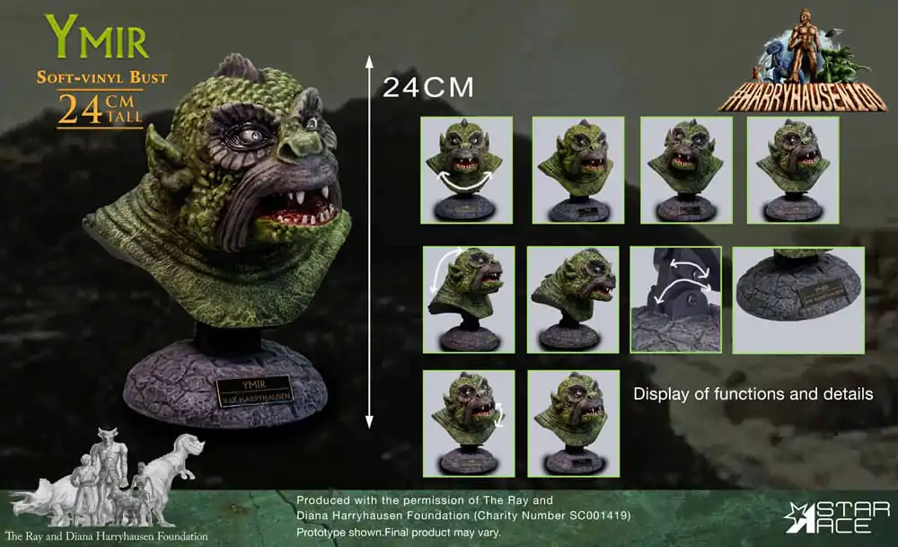 20 Million Miles to Earth Ymir mellszobor figura 24 cm termékfotó