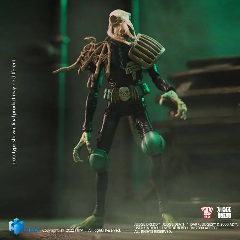 2000 AD Exquisite 1/18 Judge Mortis Mini akciófigura 11 cm termékfotó
