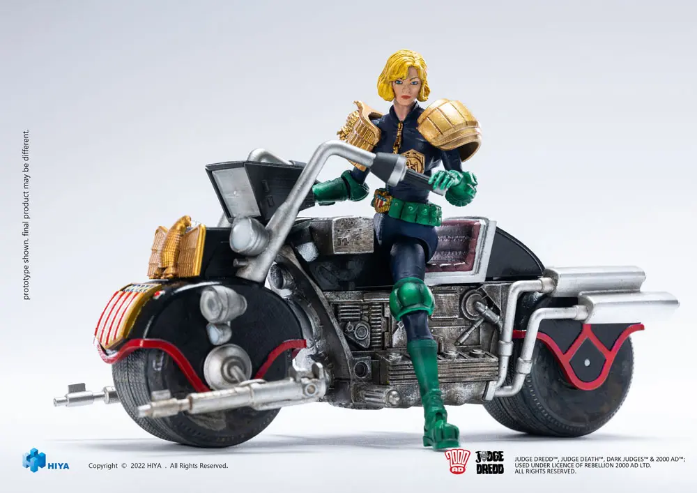 2000 AD Exquisite Mini 1/18 Judge Anderson &amp; Lawmaster MK 2 Set akciófigura 10 cm termékfotó
