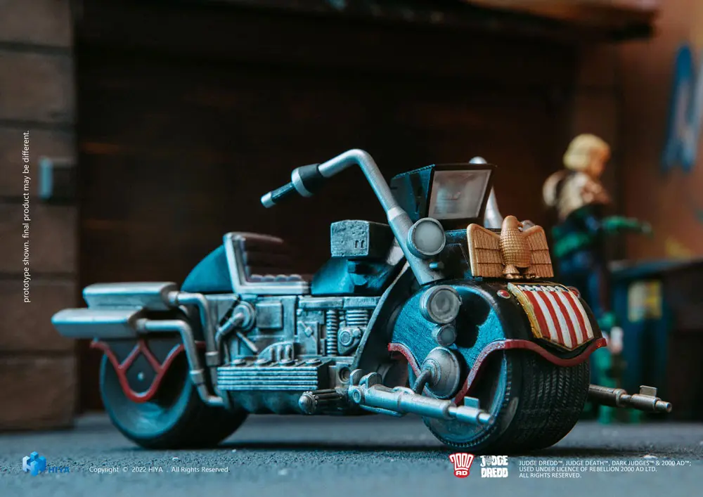 2000 AD Exquisite Mini 1/18 Judge Anderson &amp; Lawmaster MK 2 Set akciófigura 10 cm termékfotó