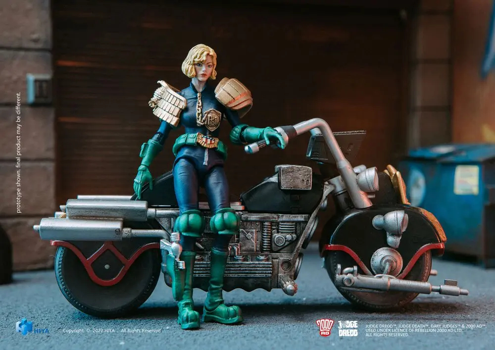 2000 AD Exquisite Mini 1/18 Judge Anderson &amp; Lawmaster MK 2 Set akciófigura 10 cm termékfotó