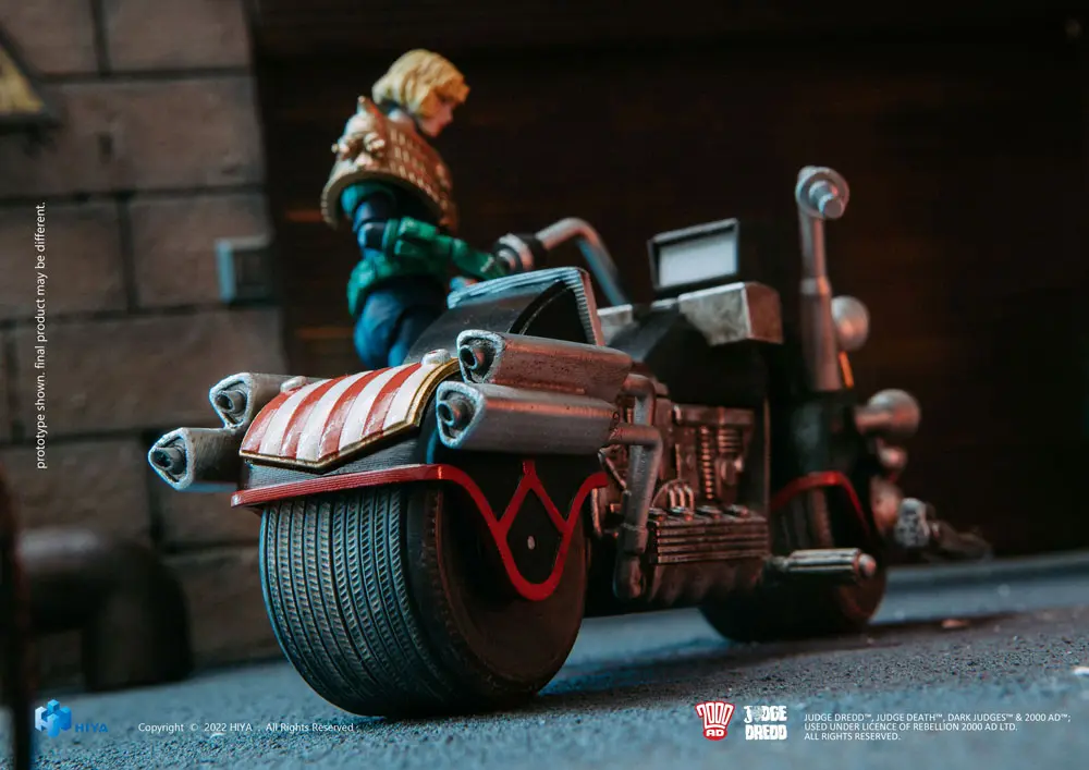 2000 AD Exquisite Mini 1/18 Judge Anderson &amp; Lawmaster MK 2 Set akciófigura 10 cm termékfotó