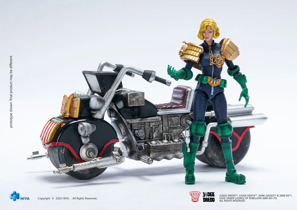 2000 AD Exquisite Mini 1/18 Judge Anderson &amp; Lawmaster MK 2 Set akciófigura 10 cm termékfotó