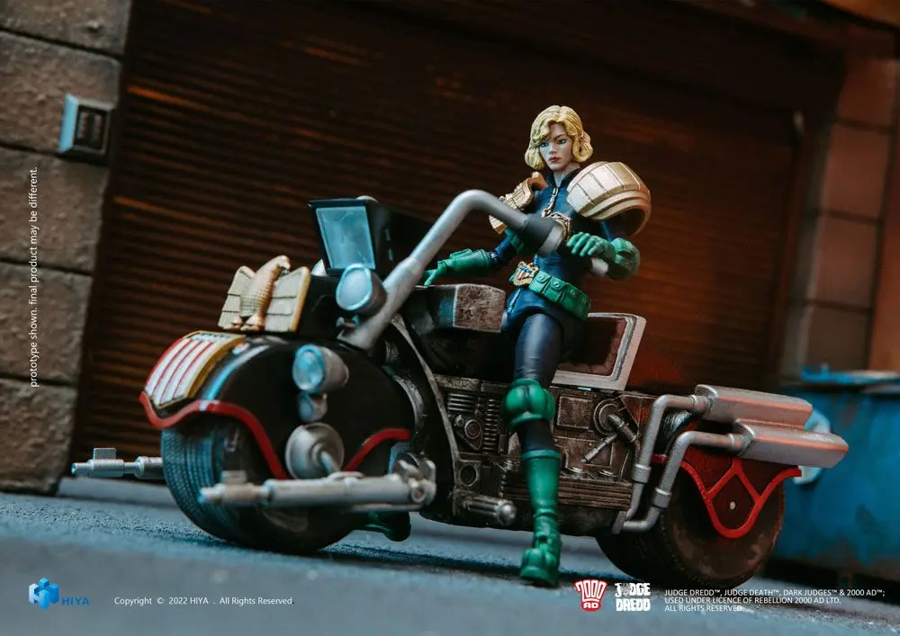 2000 AD Exquisite Mini 1/18 Judge Anderson &amp; Lawmaster MK 2 Set akciófigura 10 cm termékfotó