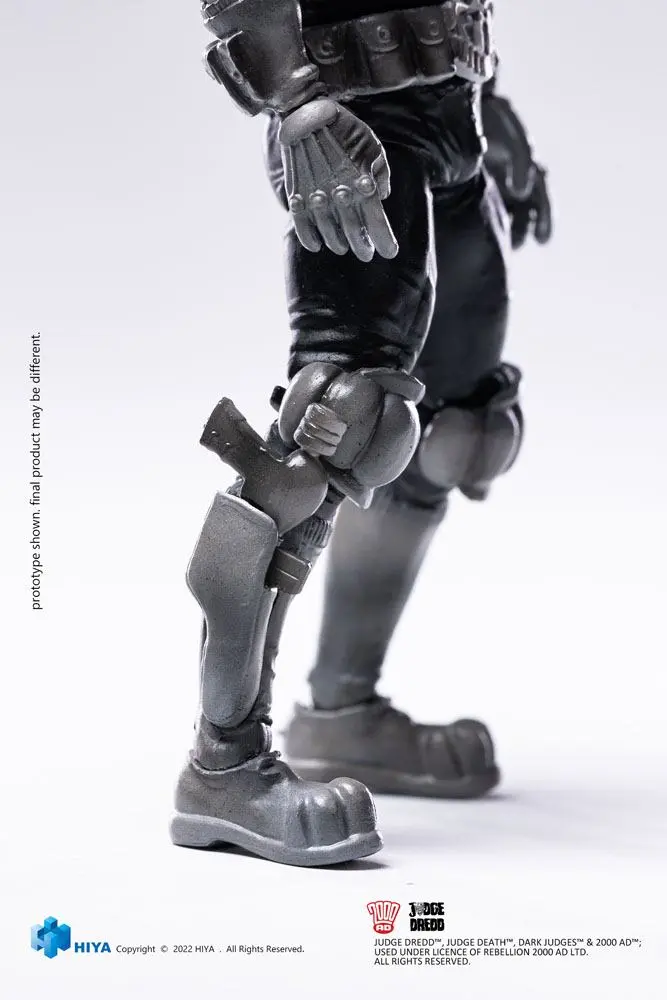 2000 AD Exquisite Mini akciófigura 1/18 Black and White Judge Dredd 10 cm termékfotó
