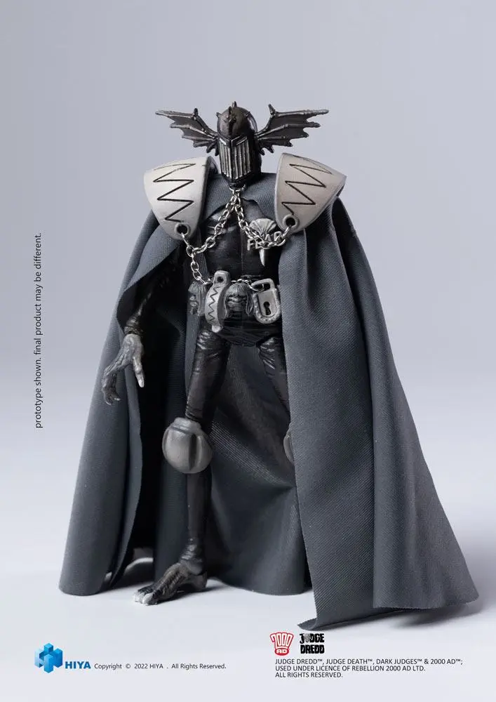2000 AD Exquisite Mini akciófigura 1/18 Black and White Judge Fear 10 cm termékfotó