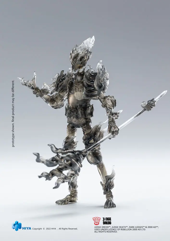 2000 AD Exquisite Mini akciófigura 1/18 Black and White Judge Fire 10 cm termékfotó
