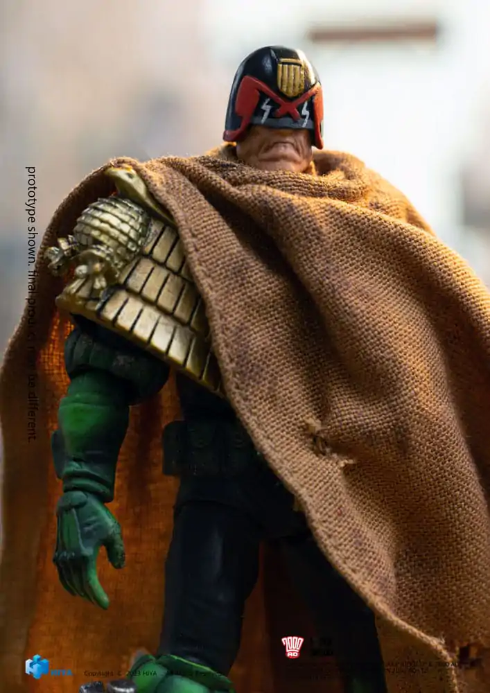 2000 AD Exquisite Mini akciófigura 1/18 Judge Dredd Cursed Earth Judge Dredd 10 cm termékfotó