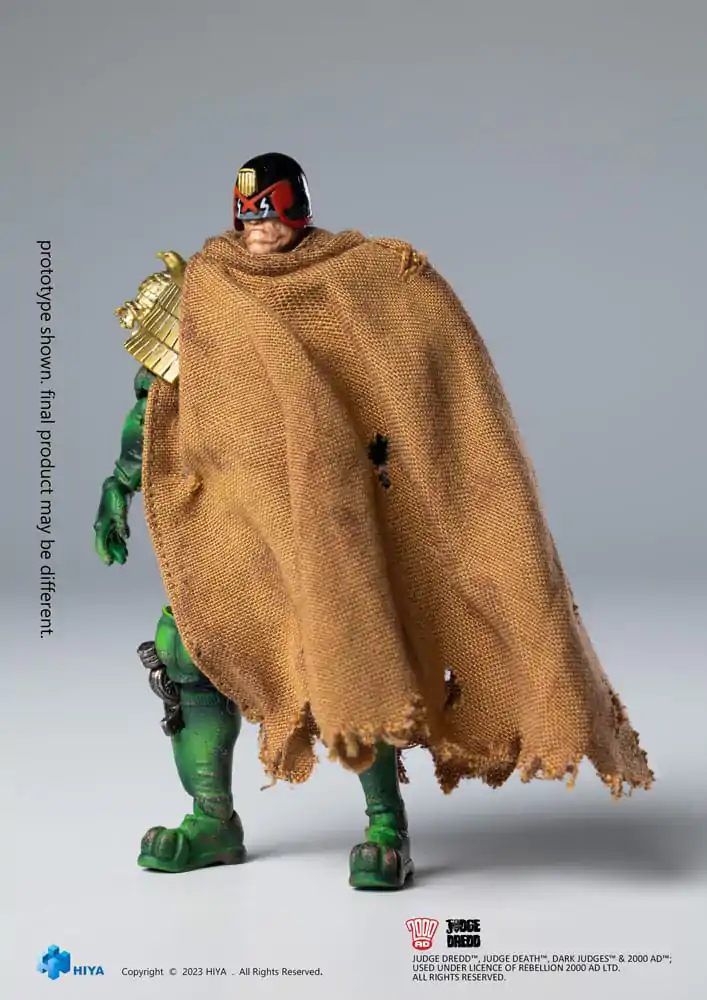 2000 AD Exquisite Mini akciófigura 1/18 Judge Dredd Cursed Earth Judge Dredd 10 cm termékfotó