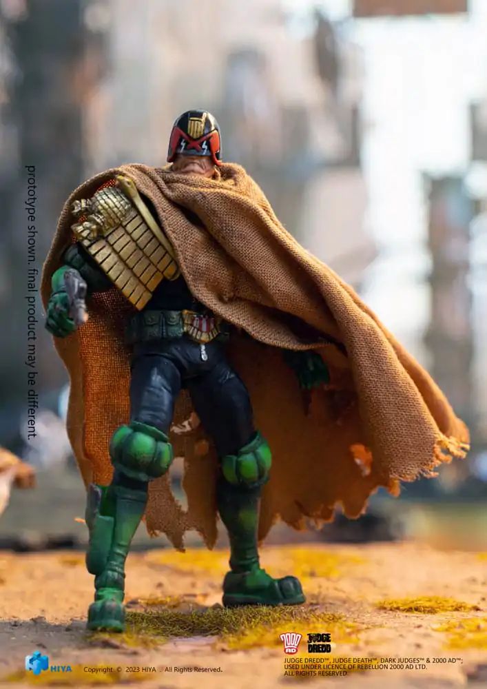 2000 AD Exquisite Mini akciófigura 1/18 Judge Dredd Cursed Earth Judge Dredd 10 cm termékfotó