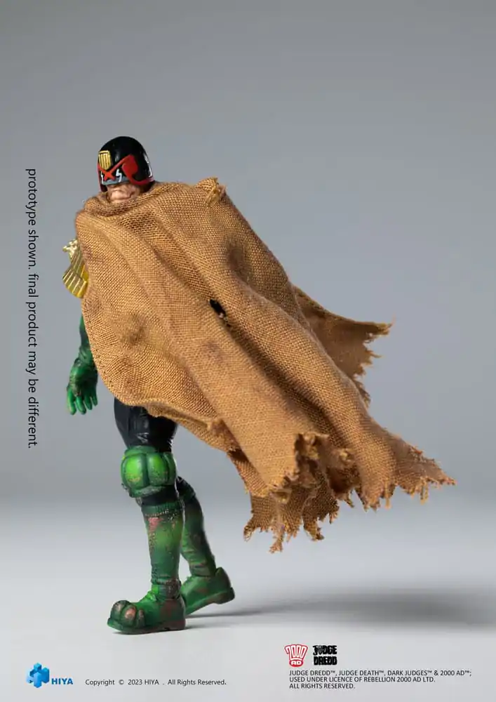 2000 AD Exquisite Mini akciófigura 1/18 Judge Dredd Cursed Earth Judge Dredd 10 cm termékfotó
