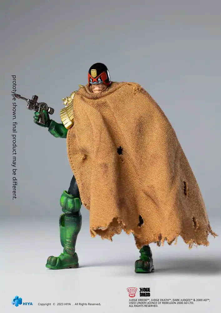 2000 AD Exquisite Mini akciófigura 1/18 Judge Dredd Cursed Earth Judge Dredd 10 cm termékfotó