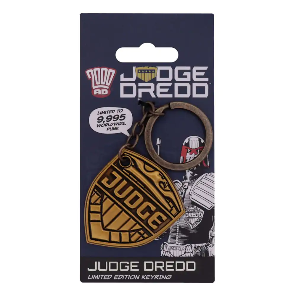 2000 AD Judge Dredd Badge kulcstartó Limitált kiadás termékfotó