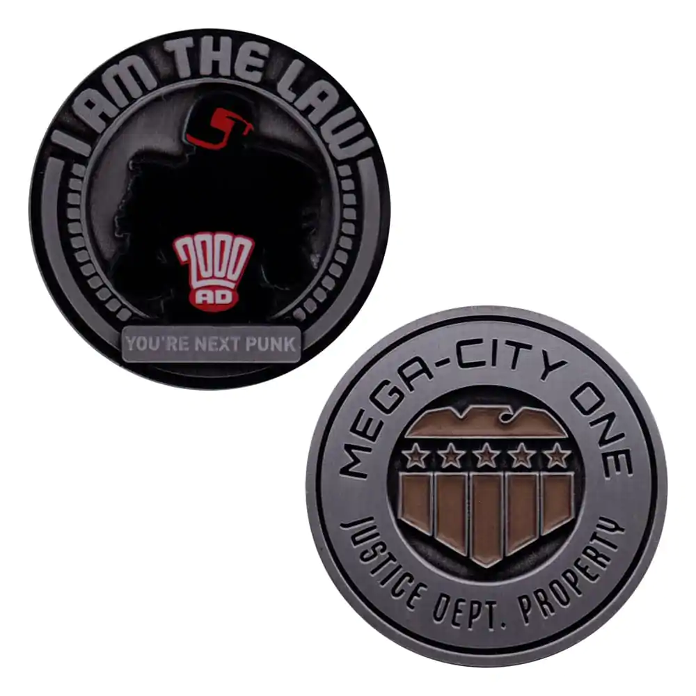 2000 AD Judge Dredd Mega-City One Gyűjthető érme Limitált kiadás  termékfotó