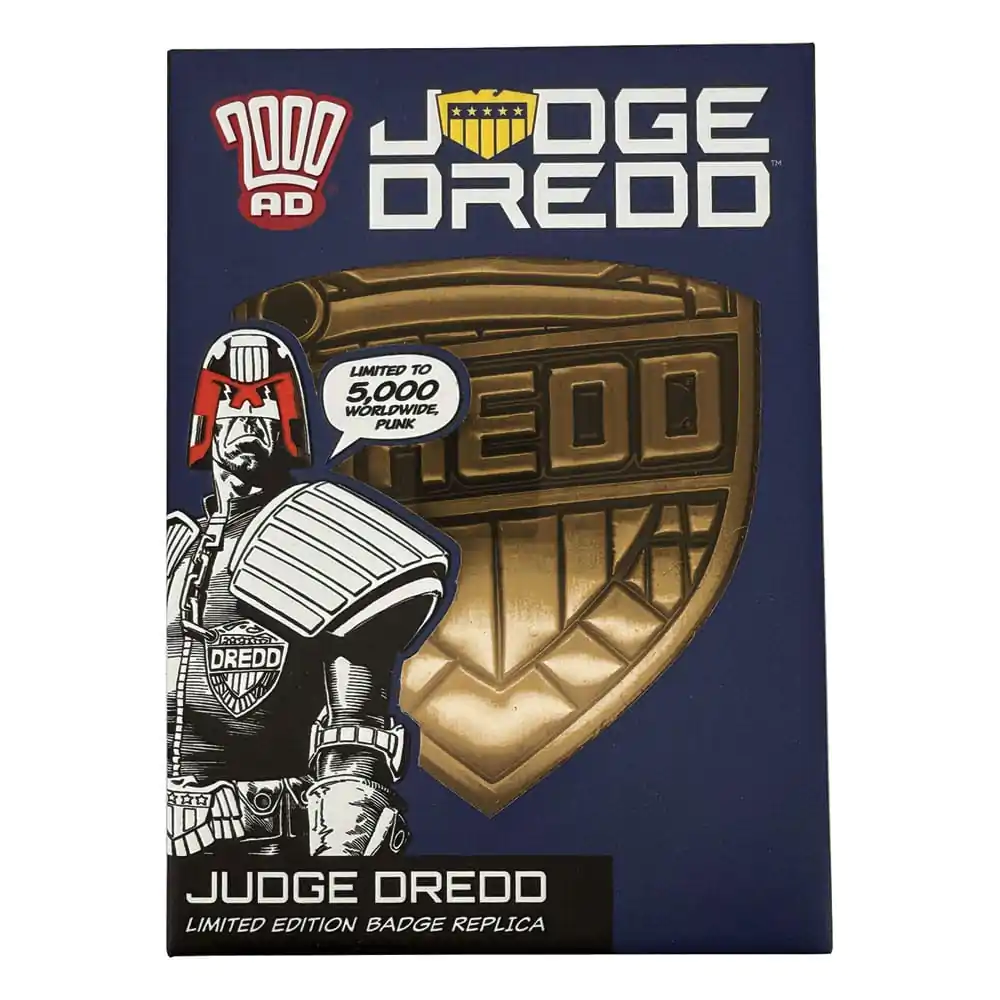 2000 AD replika Judge Dredd kitűző Limitált kiadás   termékfotó