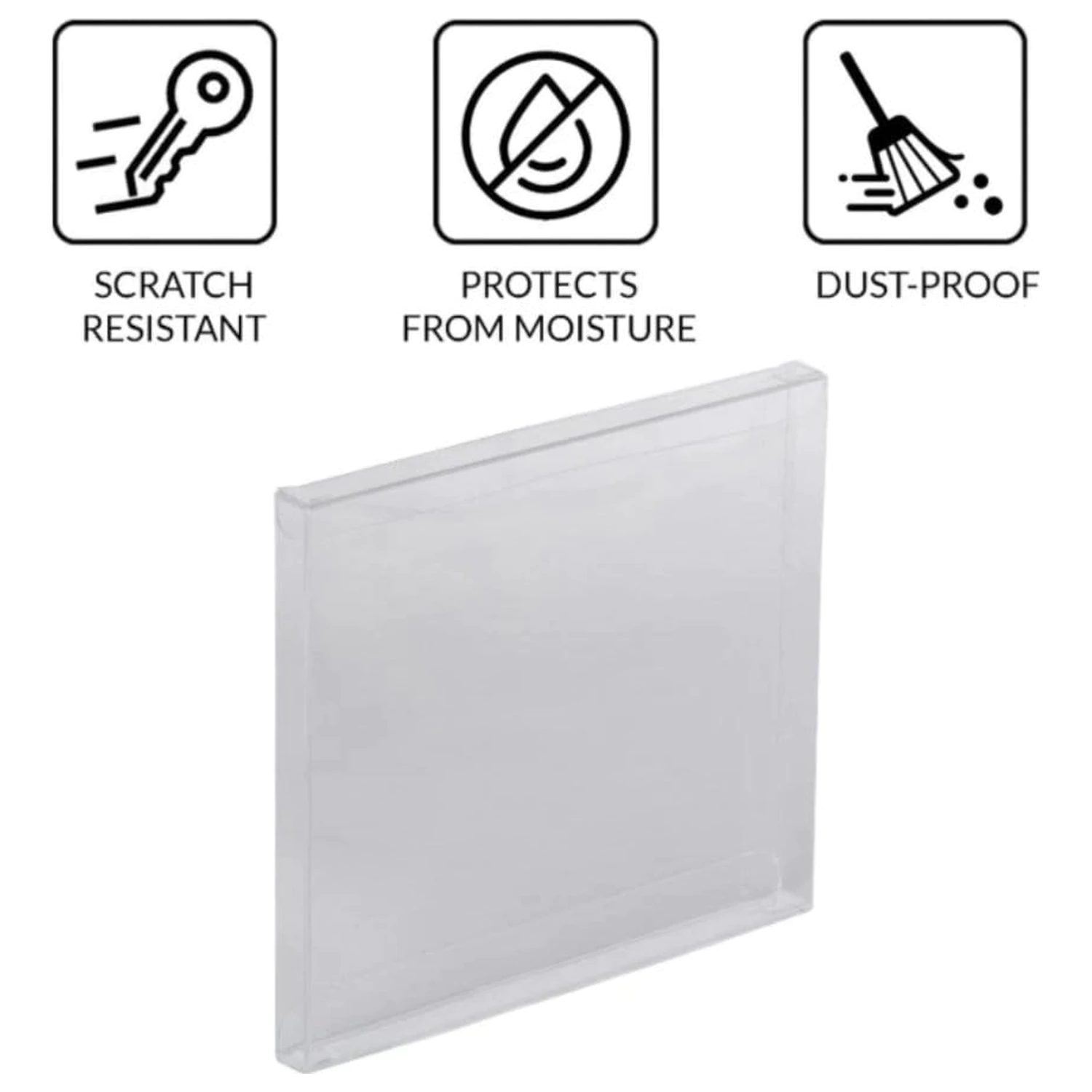 25 db-os PEt tárolódoboz csomag PS1/Single CD/Dreamcast (Jewel Case) játékokhoz termékfotó