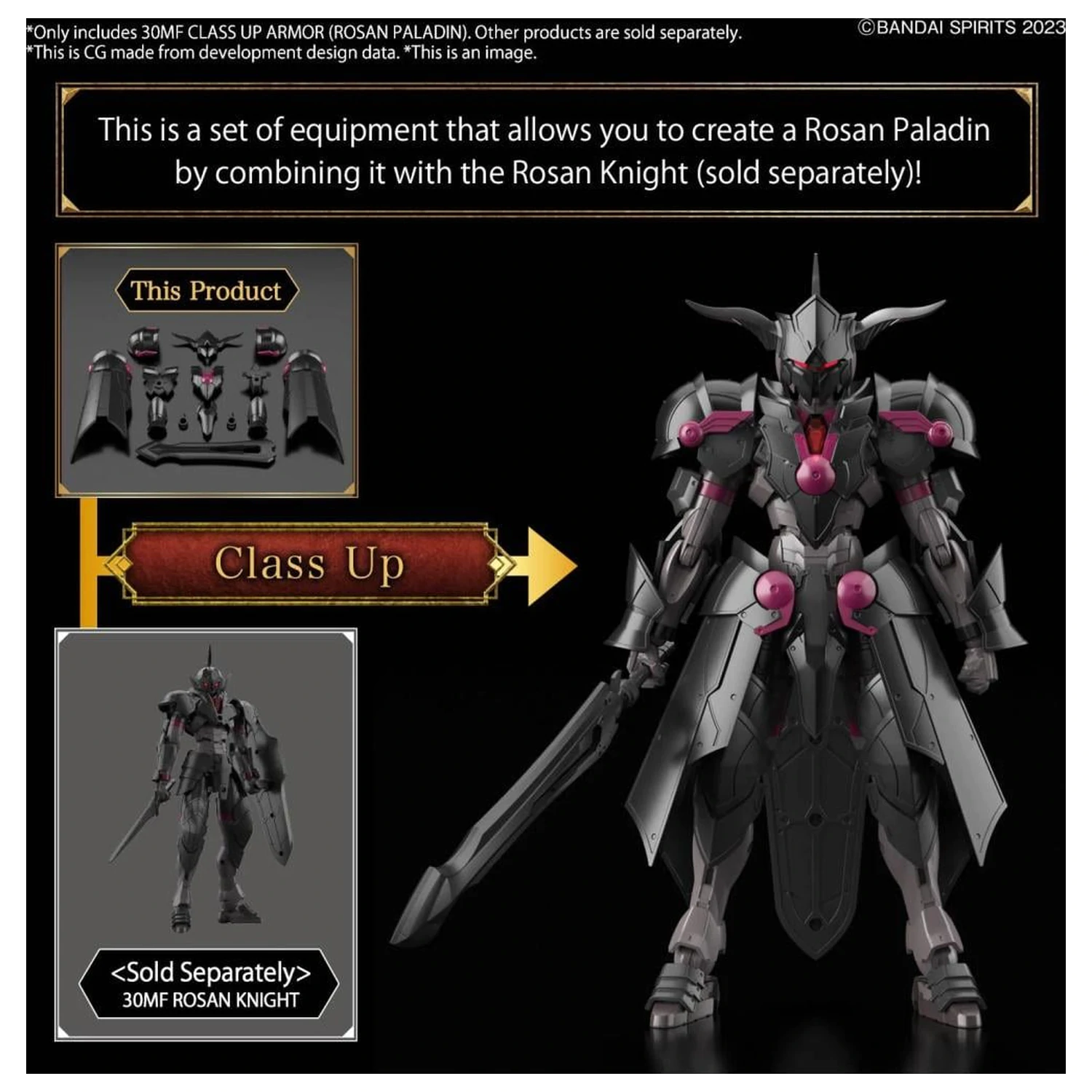 30MF Class Up Armor (Rosan Paladin) modell készlet kiegészítő termékfotó