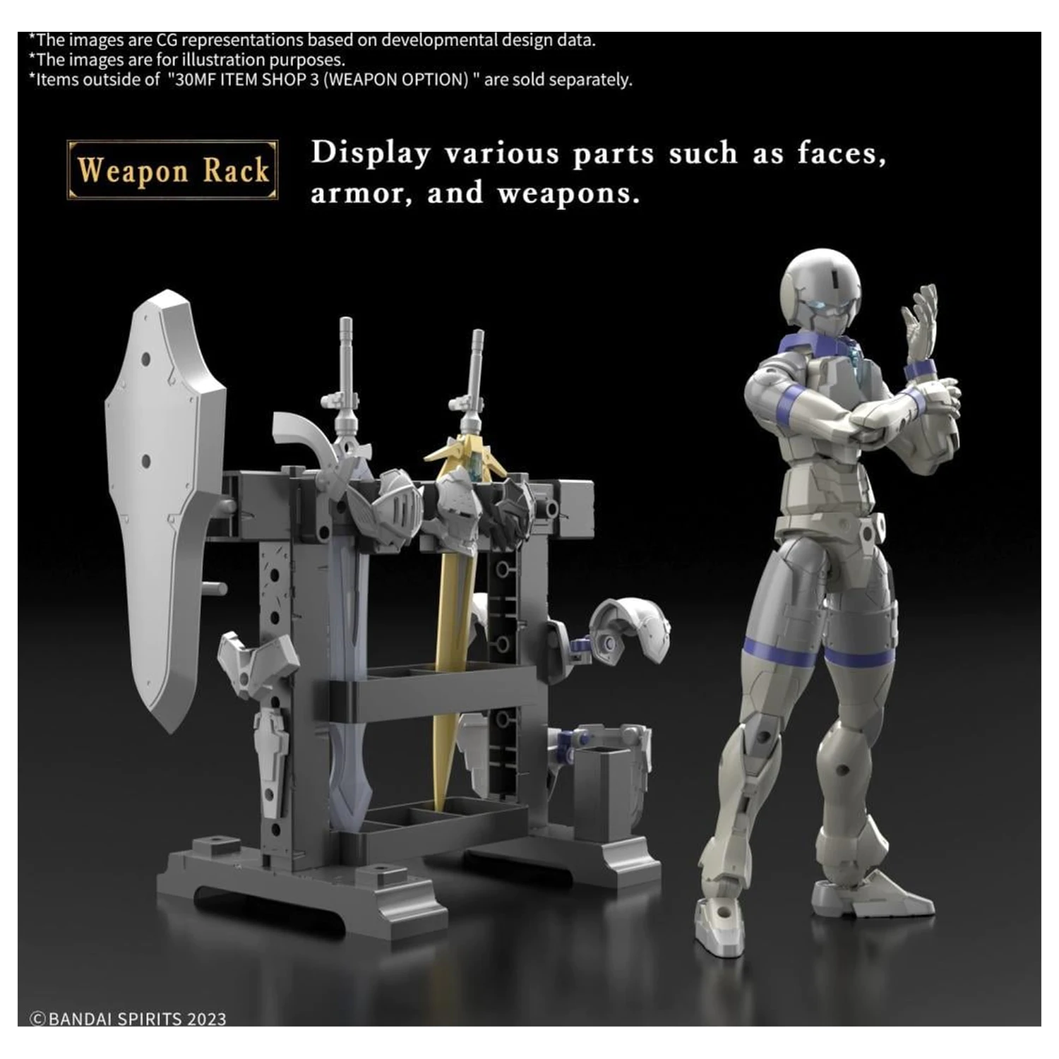 30MF Item Shop 3 (Weapon Option) modell készlet kiegészítő csomag termékfotó